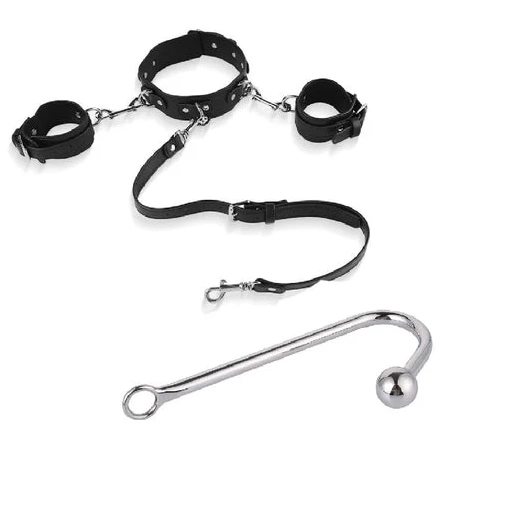 and Hook Elegant Collar Anal Beaded Cuffs with 5334 0630